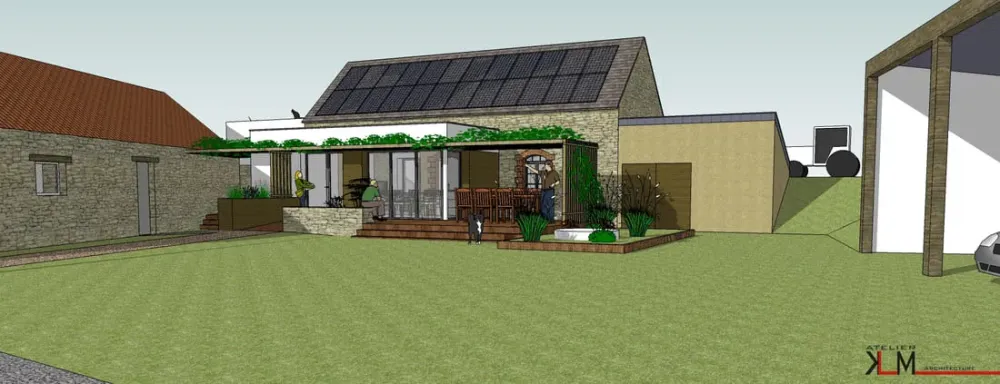 Extension d'une maison en pierre